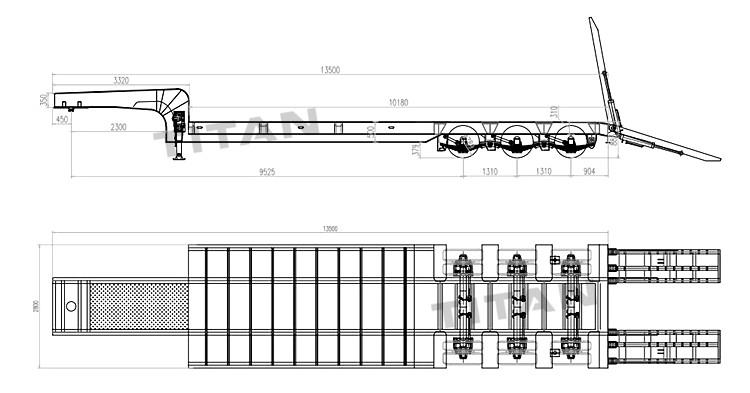Tri Axle Low Loader Trailer for Sale | 3 Axle Low Loader Price