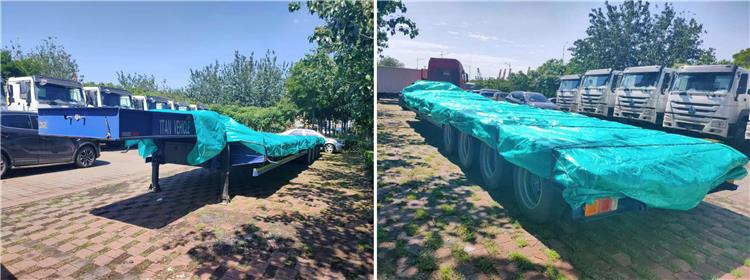 4 Axle Semi Low Bed Trailer for Sale | 40ft Low Bed Trailer Price