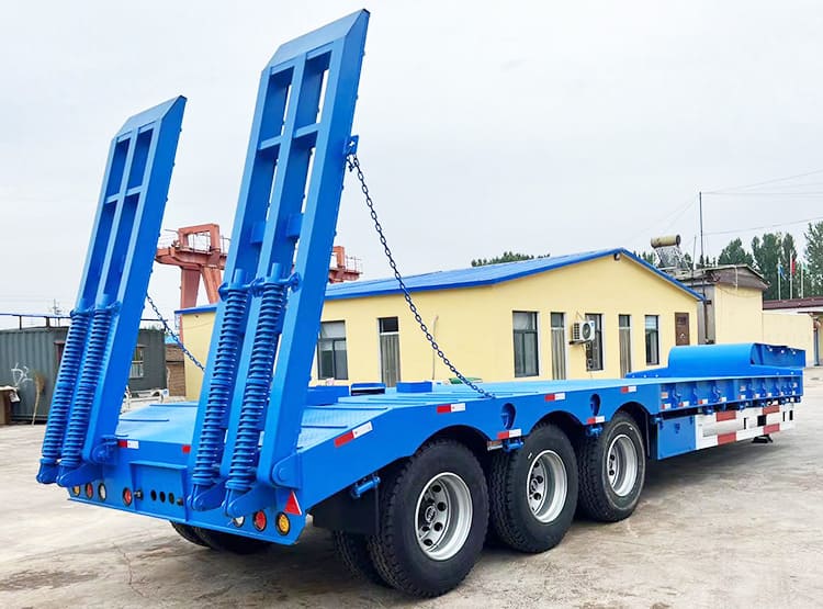 3 Axle 80 Ton Lowbed Trailer for Sale Manufacturer