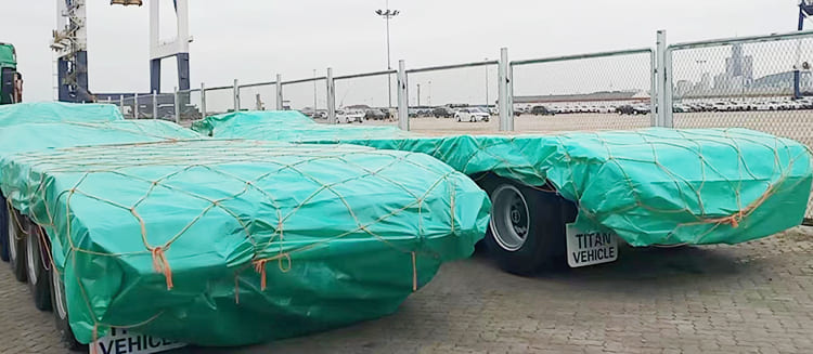 3 axle low loader trailer
