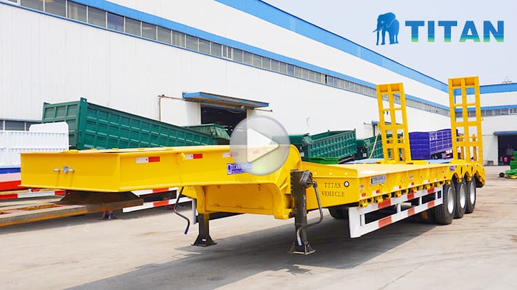 3 axle low loader trailer