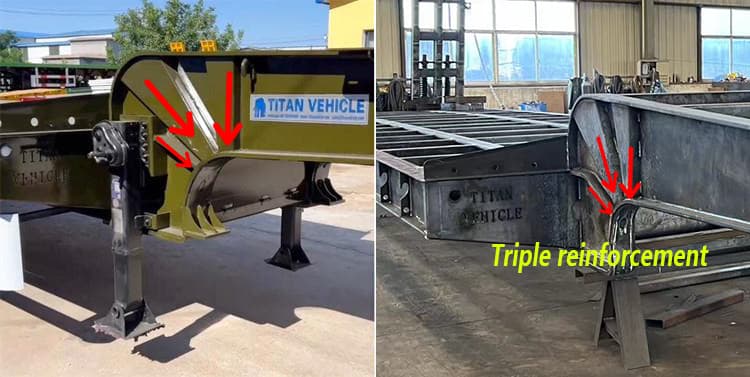 3 axle lowbed trailer