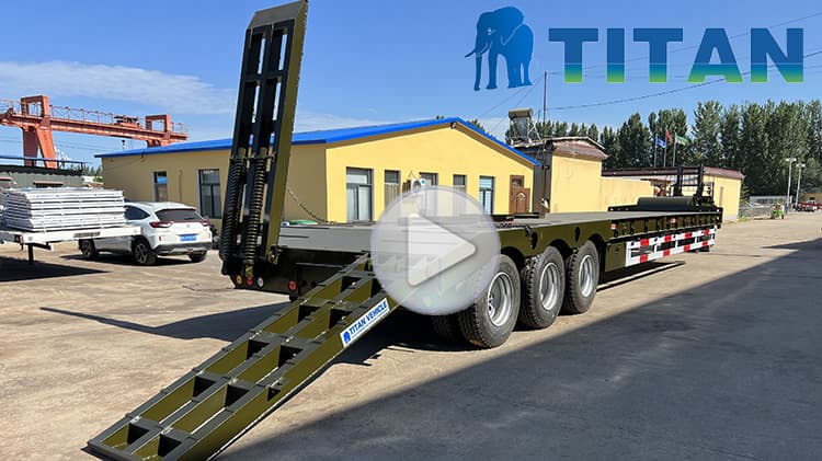 3 axle lowbed trailer