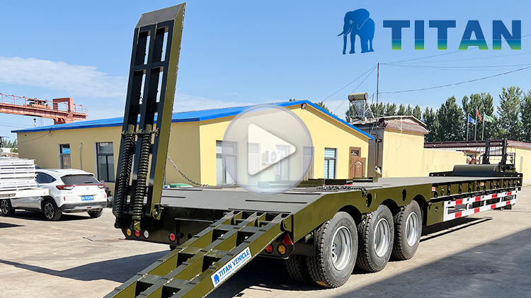 Lowboy Truck for Sale | Tri Axle Lowboy Trailers for Sale Near Me in Tanzania
