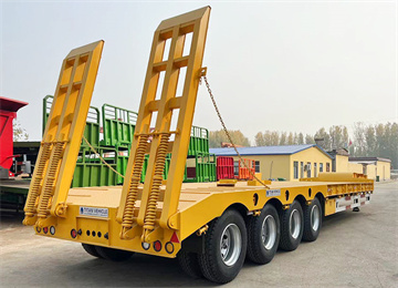 Low Loader Truck | 4 Axle Semi Low Loader Trailer for Sale