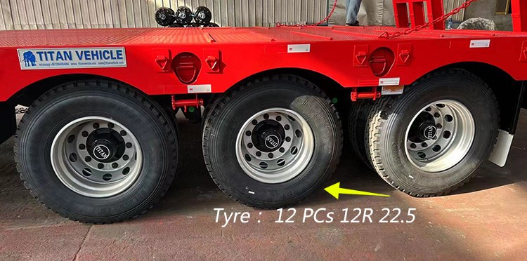 100 Ton 4 Axle Low Loader for Sale in Botswana | Low Loader Truck for Sale
