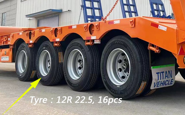 4 Axle Low bed Trailer | 40 Feet Semi Low Bed Trailer for Sale in Tanzania