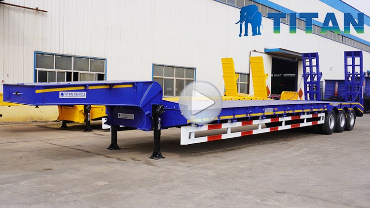 3 Axle Lowbed Trailer | 60 Ton Lowbed Truck for Sale