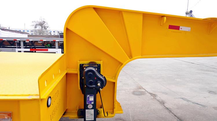 4 Axle 100 Ton Low Bed Trailer for Sale with Hydraulic Ramp
