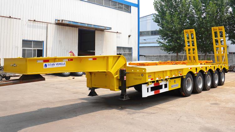5 Axle Lowbed Trailer with a Capacity of 100tons and 120tons