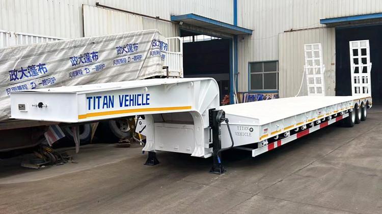 3 Axle Semi Low Loader Trailer for Sale in Indonesia