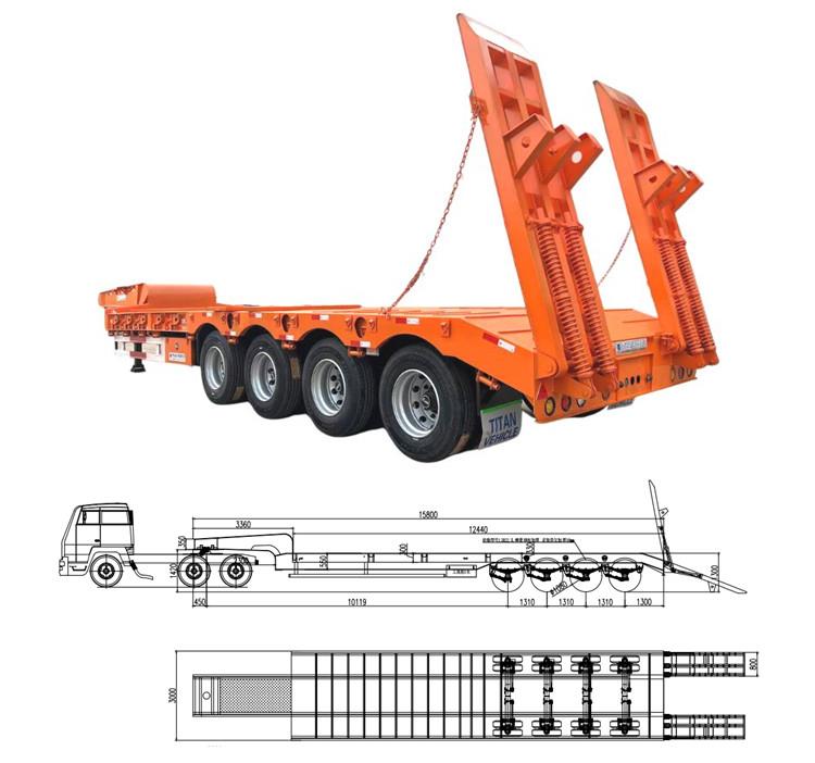 4 Axle Lowbed for Sale | 100 Ton Lowbed for Sale