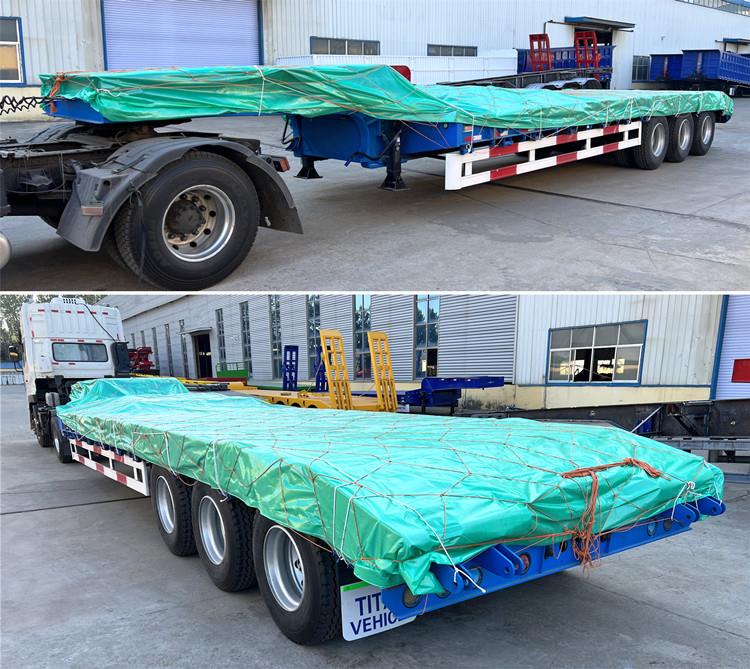 Tri Axle 40FT Semi Low Bed Trailer for Sale