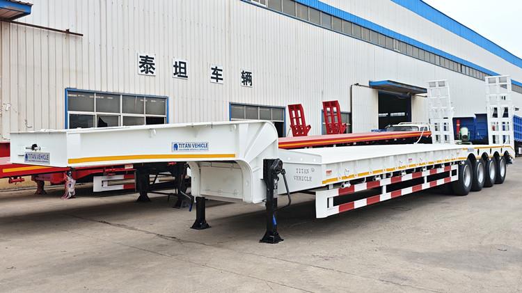 4 Axle Semi Low Bed Trailer for Sale in Algeria