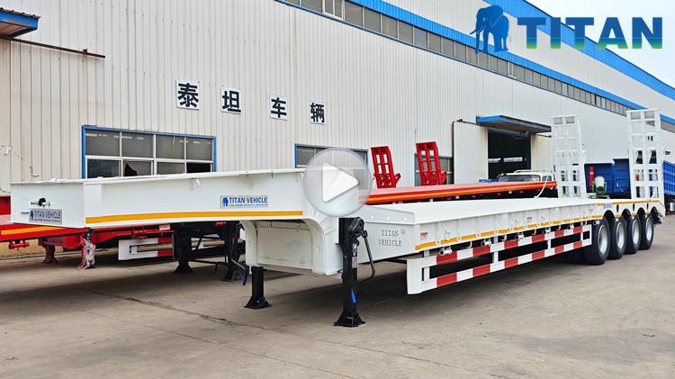 4 Axle Semi Low Bed Trailer for Sale in Algeria
