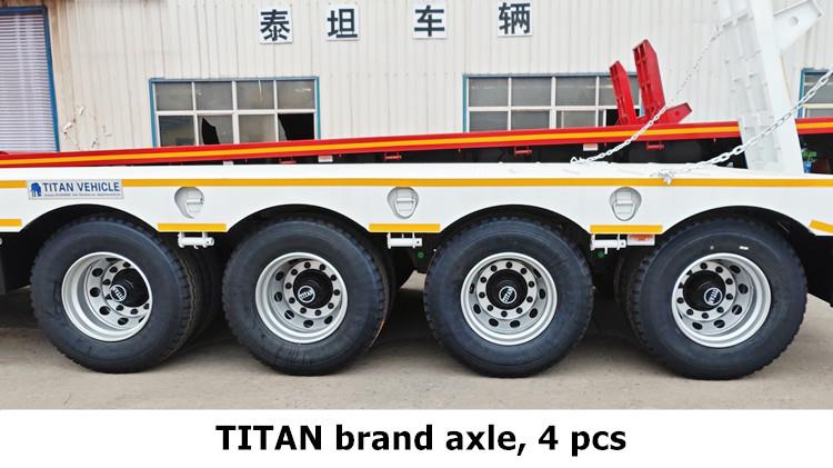 4 Axle Semi Low Bed Trailer for Sale in Algeria