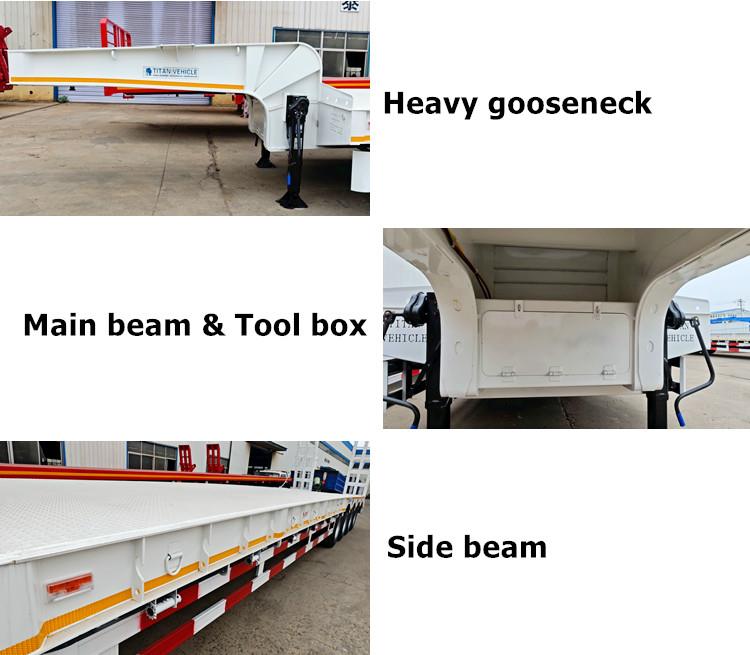 4 Axle Semi Low Bed Trailer for Sale in Algeria
