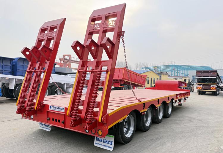 100 Ton Lowbed Trailer Truck Price - 4 Axle Lowbed for Sale in Zimbabwe