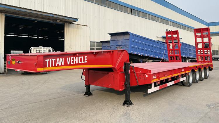 100 Ton Lowbed Trailer Truck Price - 4 Axle Lowbed for Sale in Zimbabwe