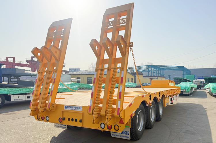 3 Axle 60 Ton Low Bed Semi Trailer for Sale in Zimbabwe