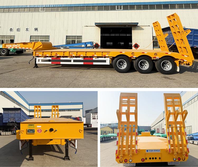 3 Axle 60 Ton Low Bed Semi Trailer for Sale in Zimbabwe