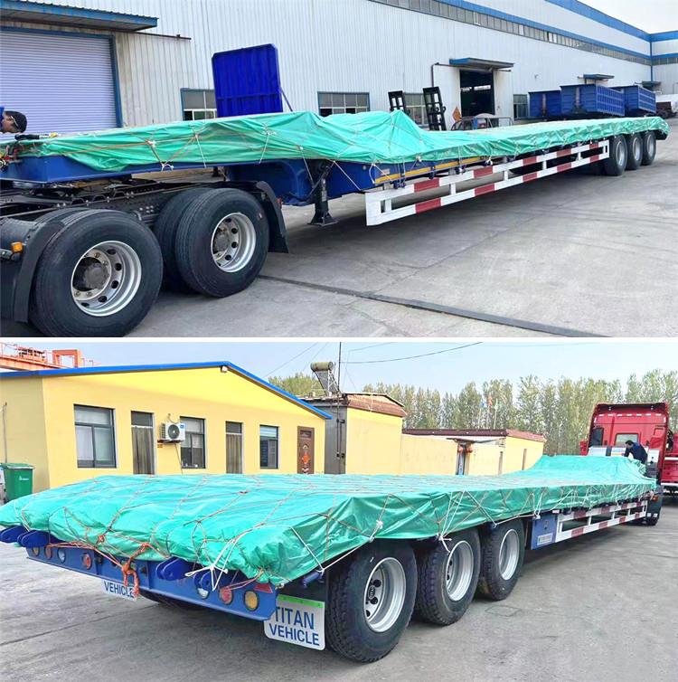  60 Ton Tri Axle Lowbed Trailer Truck for Sale