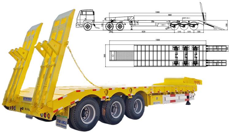 3 Axle Low Low Bed Trailer for Sale in Guam