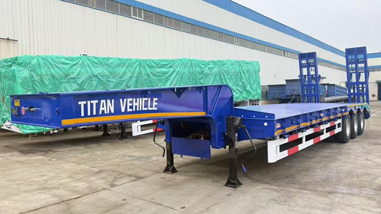 3 Axle 50 Ton Semi Low Bed Trailer Truck for Sale Price in Guyana