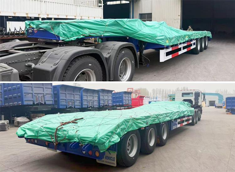 3 Axle 50 Ton Semi Low Bed Trailer Truck for Sale Price in Guyana