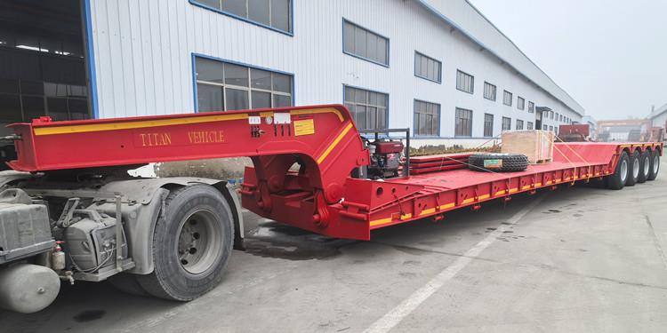 4 Axle 100 Ton Removable Gooseneck Lowboy Trailer for Sale in Nigeria