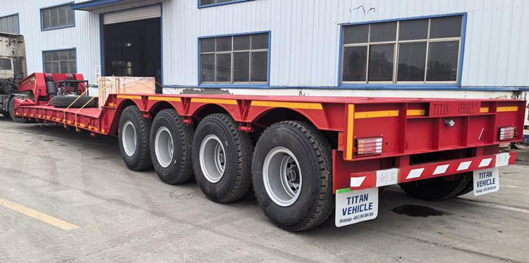 4 Axle 100 Ton Removable Gooseneck Lowboy Trailer for Sale in Nigeria