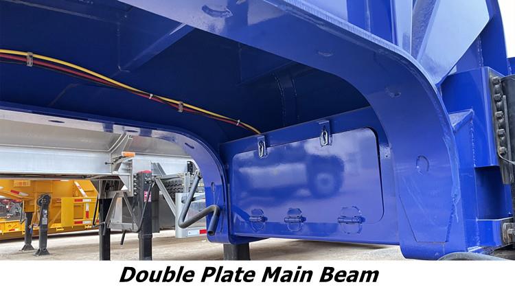 60 Ton Tri Axle Low Bed Trailer Truck for Sale in Ethiopia