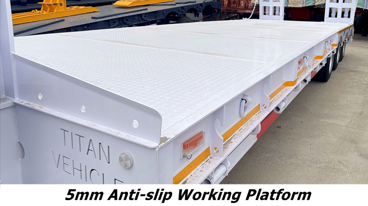 Tri Axle Low Bed Semi Trailer for Sale in Liberia