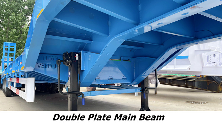 4 Axle Full-Width Gooseneck Low Bed Trailer for Sale