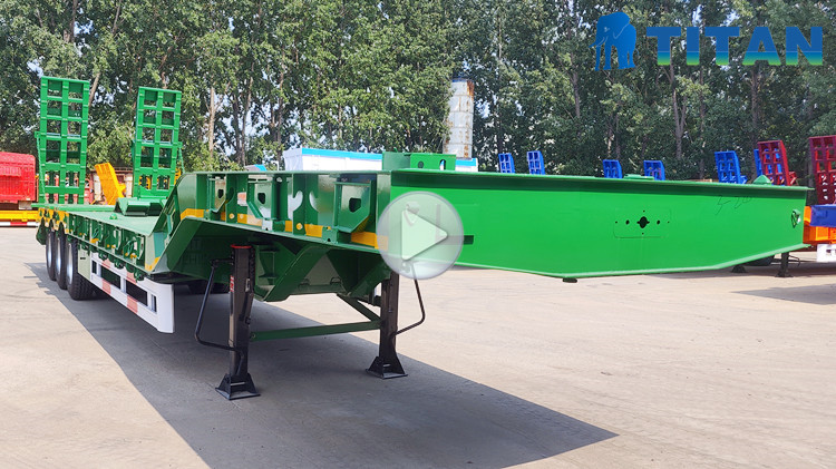 2026 New Design 3 Axle 13.6M Lowbed Trailer for Sale in Tanzania