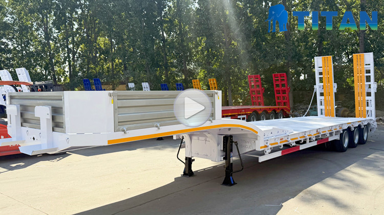 Lightweight 3 Axle Low Loader Trailer for Sale Tanzania