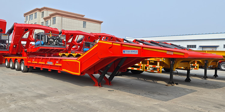 4 Axle Folding Gooseneck Lowboy Trailer for Sale in Nigeria