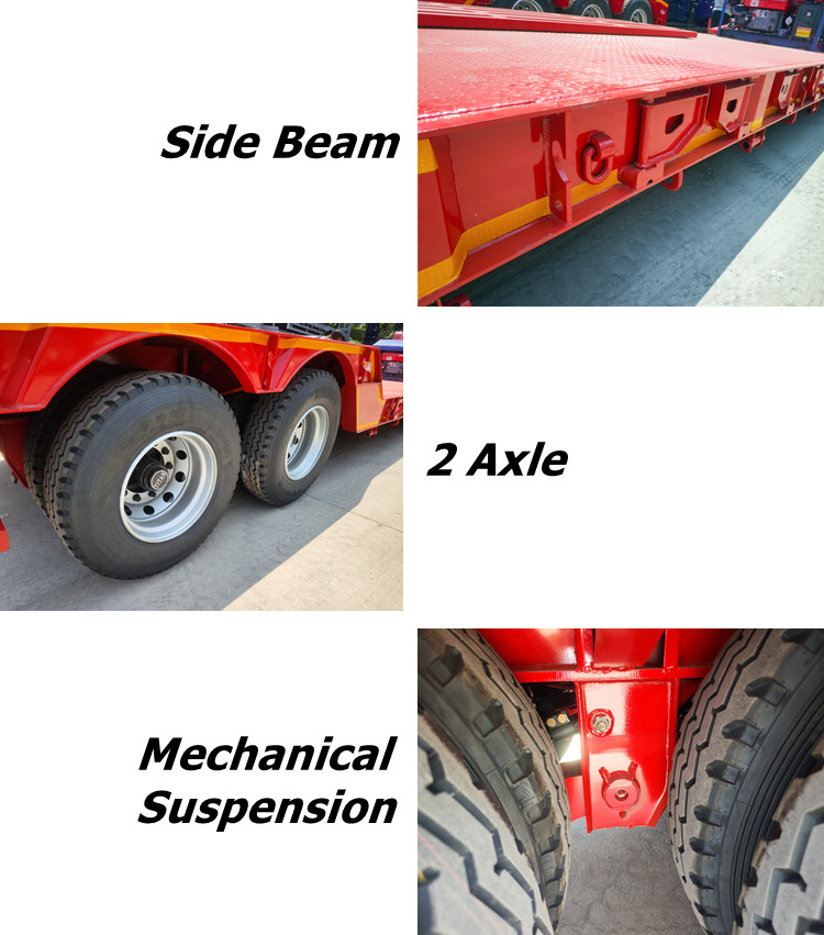 30 Ton 2 Axle Detach Lowboy Trailer for Sale in Dominican
