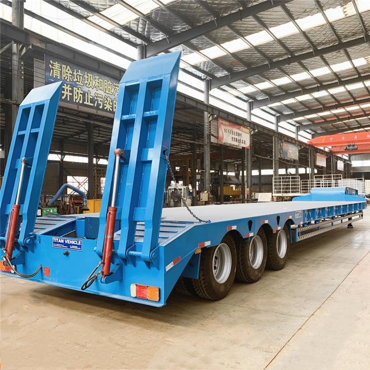 3 Axle Low Bed Trailer Truck Low Bed Trailer Manufacturers