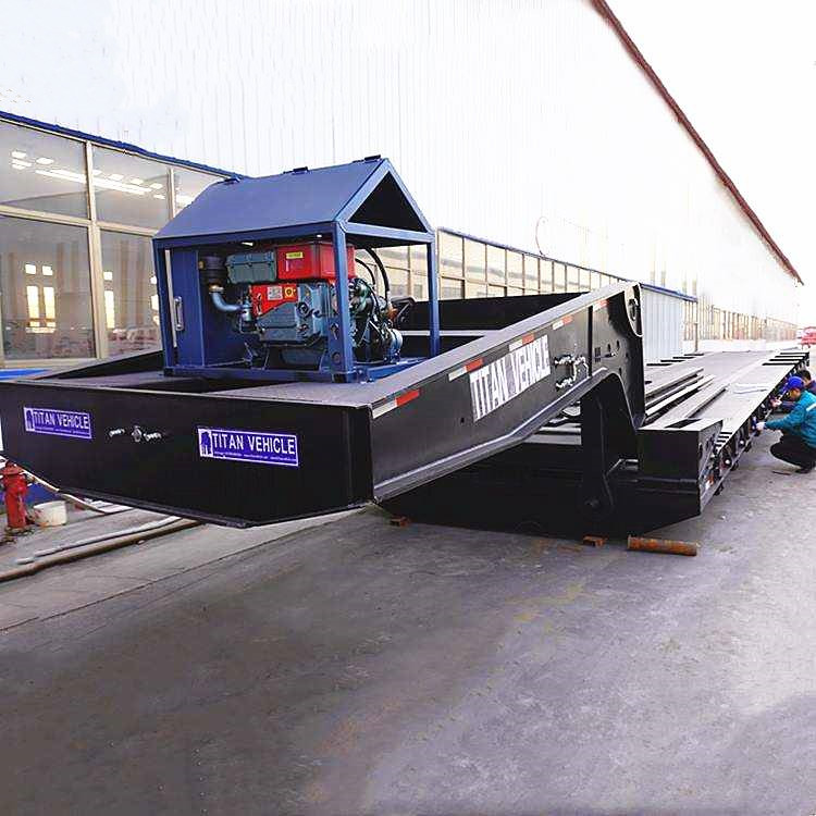 Removable Lowboy Gooseneck Trailer with Dolly
