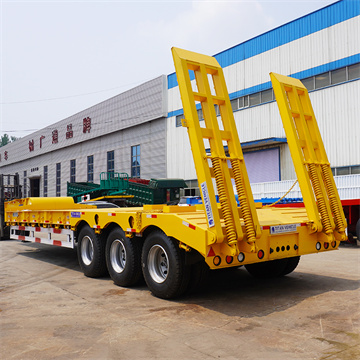 3 Axle Lowboy Flatbed Trailer