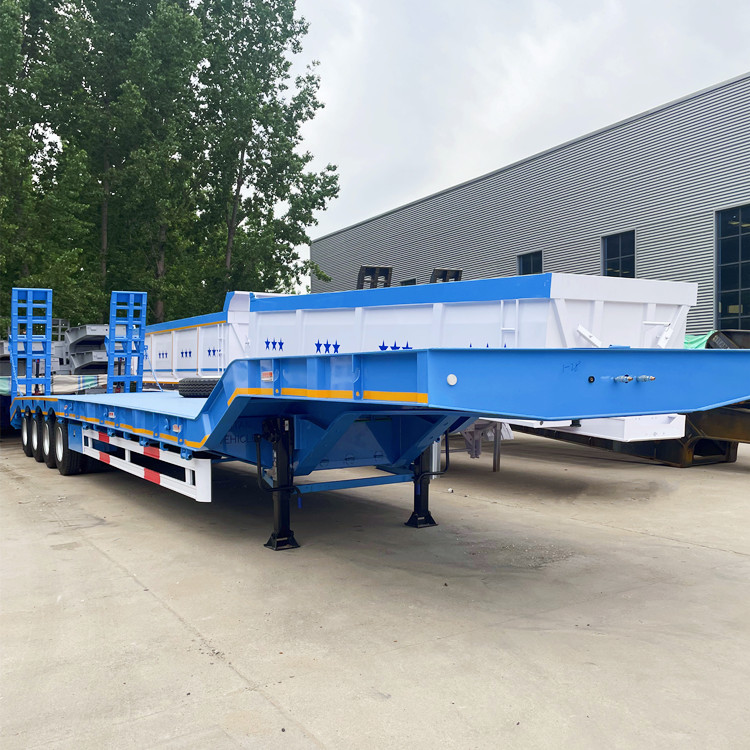 4 Axle Full-Width Gooseneck Low Bed Trailer