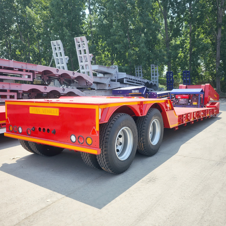 30 Ton 2 Axle Detach Lowboy Trailer