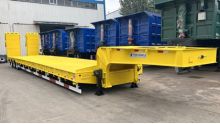 3 Axle Low Bed Trailer with Folding Ramp
