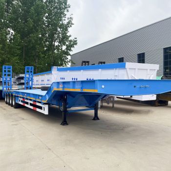 4 Axle Full-Width Gooseneck Low Bed Trailer