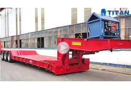 3 axle lowboy gooseneck trailer