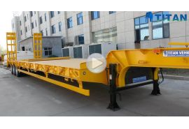 Tri axle 60 ton low bed trailer