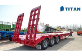 Tri Axle Hydraulic Low Bed Trailer