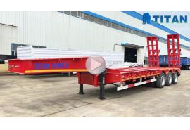 60 Ton Tri Axle Lowbed Truck
