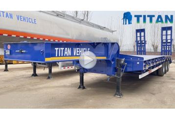 60 Ton 3 Axle Lowbed Semi Trailer